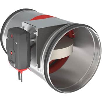 Round fire damper CR2 with tunnel casing extension is available in large diameters | Rf-Technologies