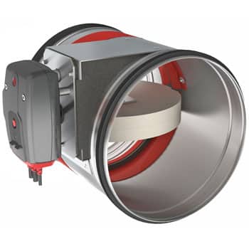 Round fire damper CR2, available in large diameters | Rf-Technologies.