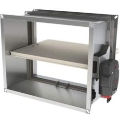 The rectangular fire damper CU-LT from Rf-Technologies assures 120' fire resistance and has a minimal pressure loss.